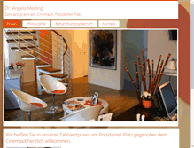 Tablet Screenshot of dr-meding.de